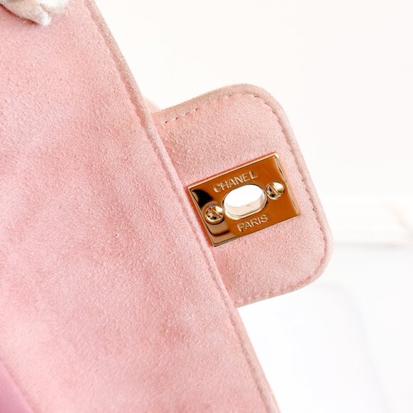 Chanel Pink Suede Top Handle Bag - Picture 11 of 16